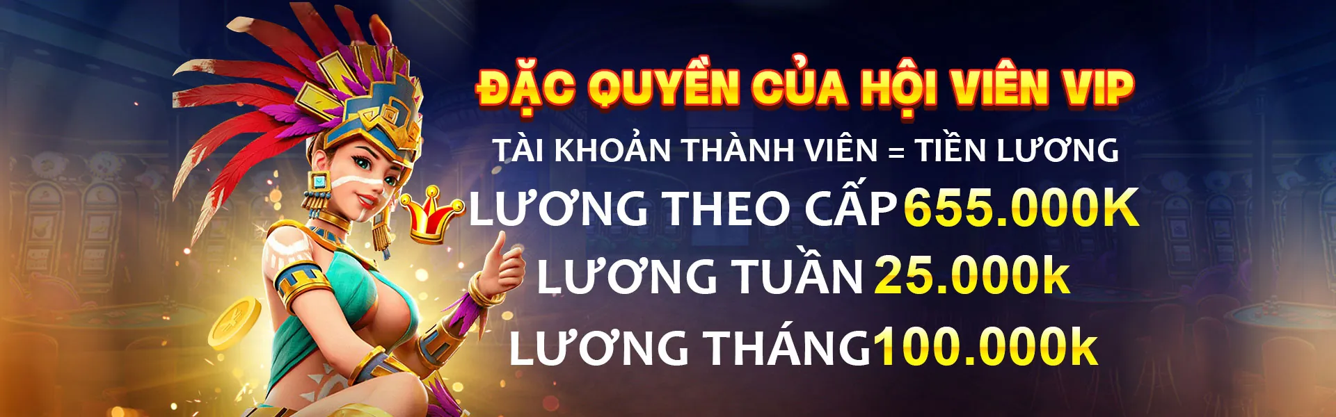 Chương trình VIP độc quyền của vibet khuyến mãi