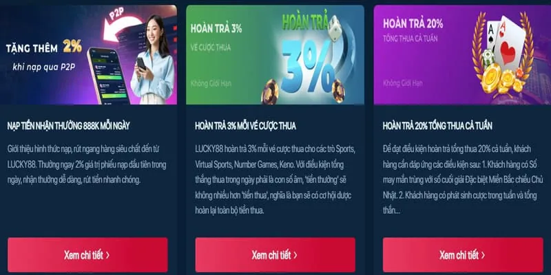 Ưu đãi thưởng chào mừng Vibet Khuyến Mãi